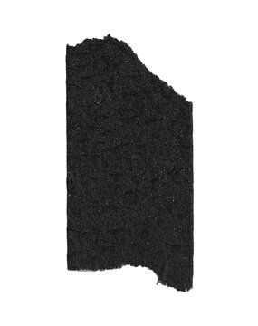 Fototapeta Black Matte Adhesive Torn Tape Objects