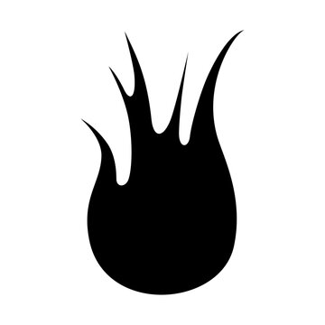 vector fire icon shape