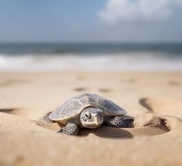 Turtle on the beach
