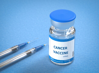 Bottle of Vaccine, treatment of Cancer - 591289086