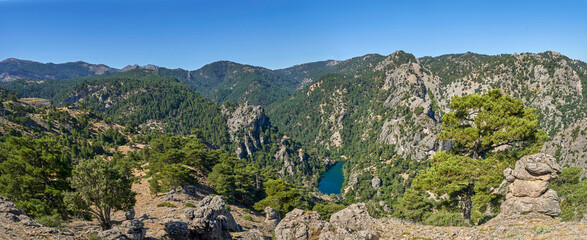 Cazorla Natural Park, at the bottom reservoir Los Organos. In the province of Jaen, Andalusia,Spain