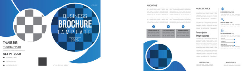 Corporate Creative Business Bifold 4 Page Brochure Flyer, Poster, Template