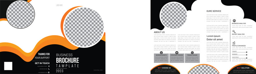 Corporate Creative Business Bifold 4 Page Brochure Flyer, Poster, Template