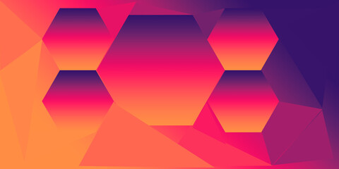 abstract  gradient background with triangles