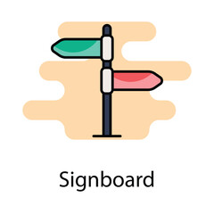 Signboard icon. Suitable for Web Page, Mobile App, UI, UX and GUI design