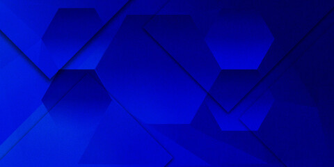 abstract blue background with triangles and rectangle