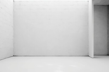 an empty room with minimalistic design. Generative AI
