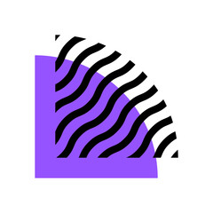 Geometric Memphis Shape Vector Design