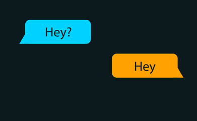 message chat between 2 people in application