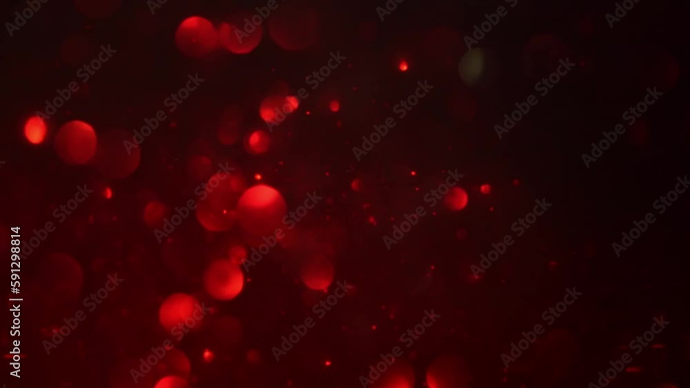 Canvas Prints red bokeh in slow motion background. red particle bokeh.