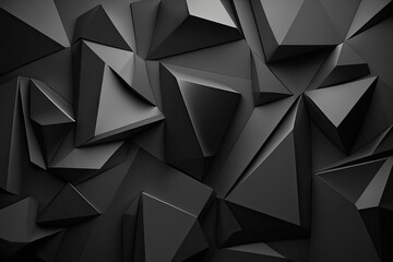 abstract shapes in black and white. Generative AI