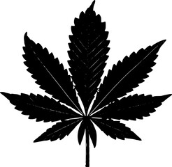 cannabis leaf silhouette