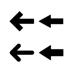 Arrow icon vector illustration. Arrow sign and symbol for web design.