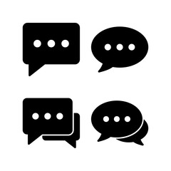 Chat icon vector illustration. speech bubble sign and symbol. comment icon. message