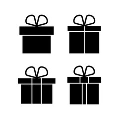 Gift icon vector illustration. gift sign and symbol. birthday gift