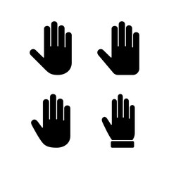 Hand icon vector illustration. hand sign and symbol. hand gesture