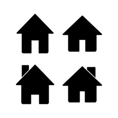 Home icon vector illustration. House sign and symbol
