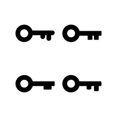 Key icon vector illustration. Key sign and symbol.