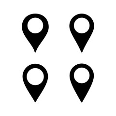 Pin icon vector illustration. Location sign and symbol. destination icon. map pin