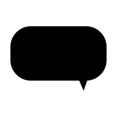 Chat box on white background