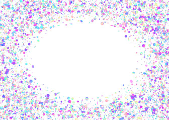 Rainbow Background. Luxury Art. Party Element. Disco Realistic Wallpaper. Fiesta Foil. Violet Laser Glitter. Neon Tinsel. Glitch Confetti. Blue Rainbow Background