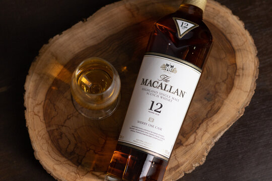 Bottle of whisky Macallan 12 years