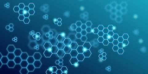 Hexagonal abstract metal background design. Abstract background design. Background design. İllustration. Vector design.