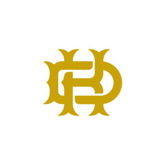 Luxury KD Monogram Letter Logo Design. High-End Identity for Your Business