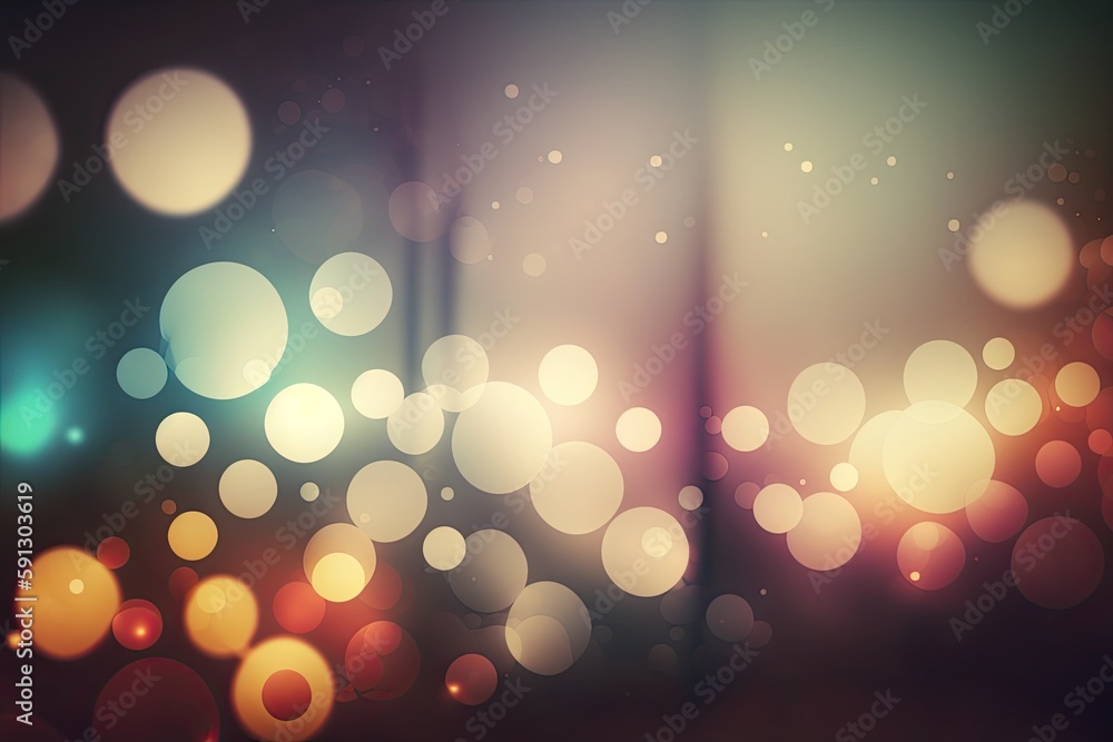 Aufkleber blurred circles in an abstract background. generative ai