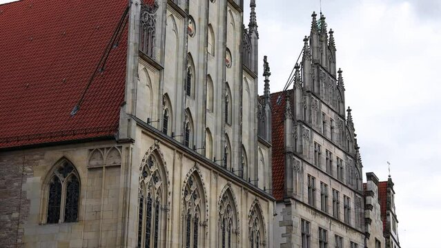the famous prinzipal markt of muenster germany 4k 30fps video