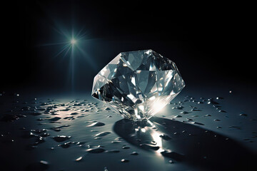 Obraz premium diamonds scattered on a unique surface