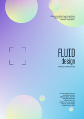 Cover fluid with round shapes