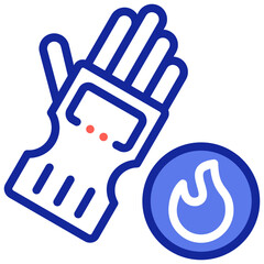 gloves firefighter icon