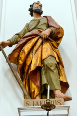 Figur des Jakobus in der der Basilika St. Vitus (Ellwangen)