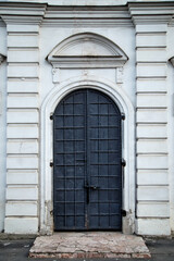 Vintage. Ancient doors of the Assumption Cathedral in Kharkov, Ukraine, 16th century