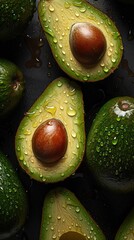 Avocado Wet Photoshoot, Generative AI