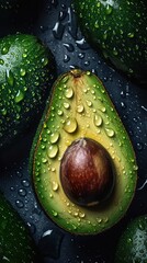 Avocado Wet Photoshoot, Generative AI