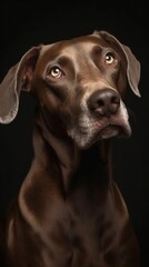 dog studio portrait