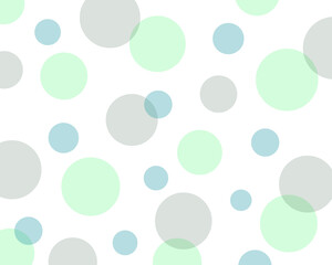 カラフルなパステルカラーのランダムな水玉模様　背景　壁紙