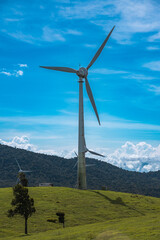 wind turbine on the mountain