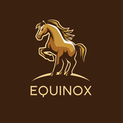 Standing Horse Vector Logo Template