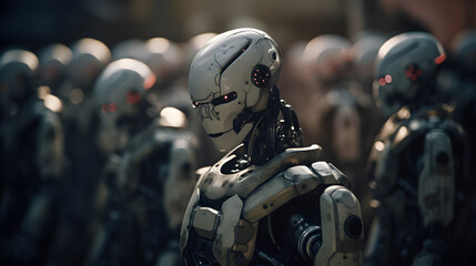 Fototapeta premium artificial intelligence awakens
