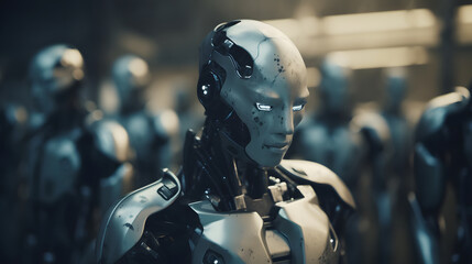Fototapeta premium artificial intelligence awakens