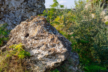 Wild rocky and mountainous nature of Eastern Europe. Landscape background