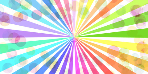 カラフル　光　太陽　背景　