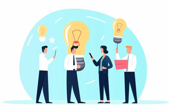 Entrepreneurs pitching new ideas or products