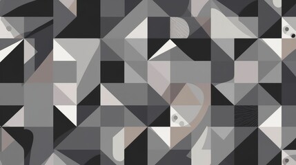 Gray Geometric Shapes Wallpaper