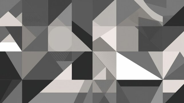 Gray wallpaper with geometric shapes