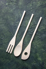 top view plastic utencils on dark background spoon food dinner knife plastic kitchen fork photos cutlery