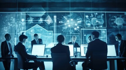 Workspace with digital technology solutions